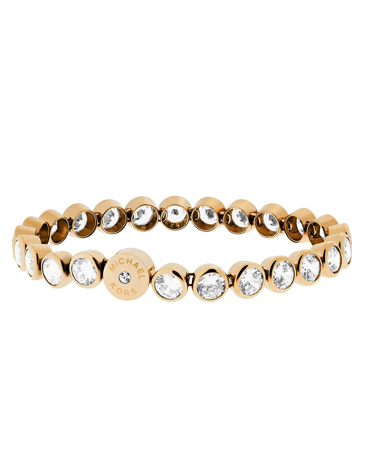 Michael kors Round Cut Tennis Bracelet in Gold Lyst