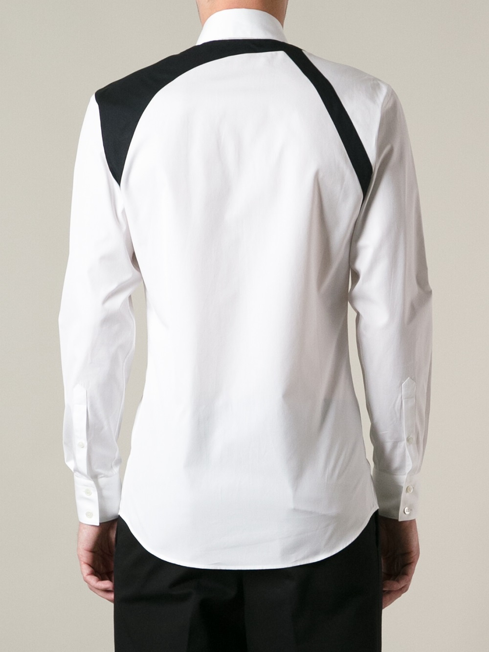 Alexander McQueen Harness Detail Shirt in White for Men Lyst