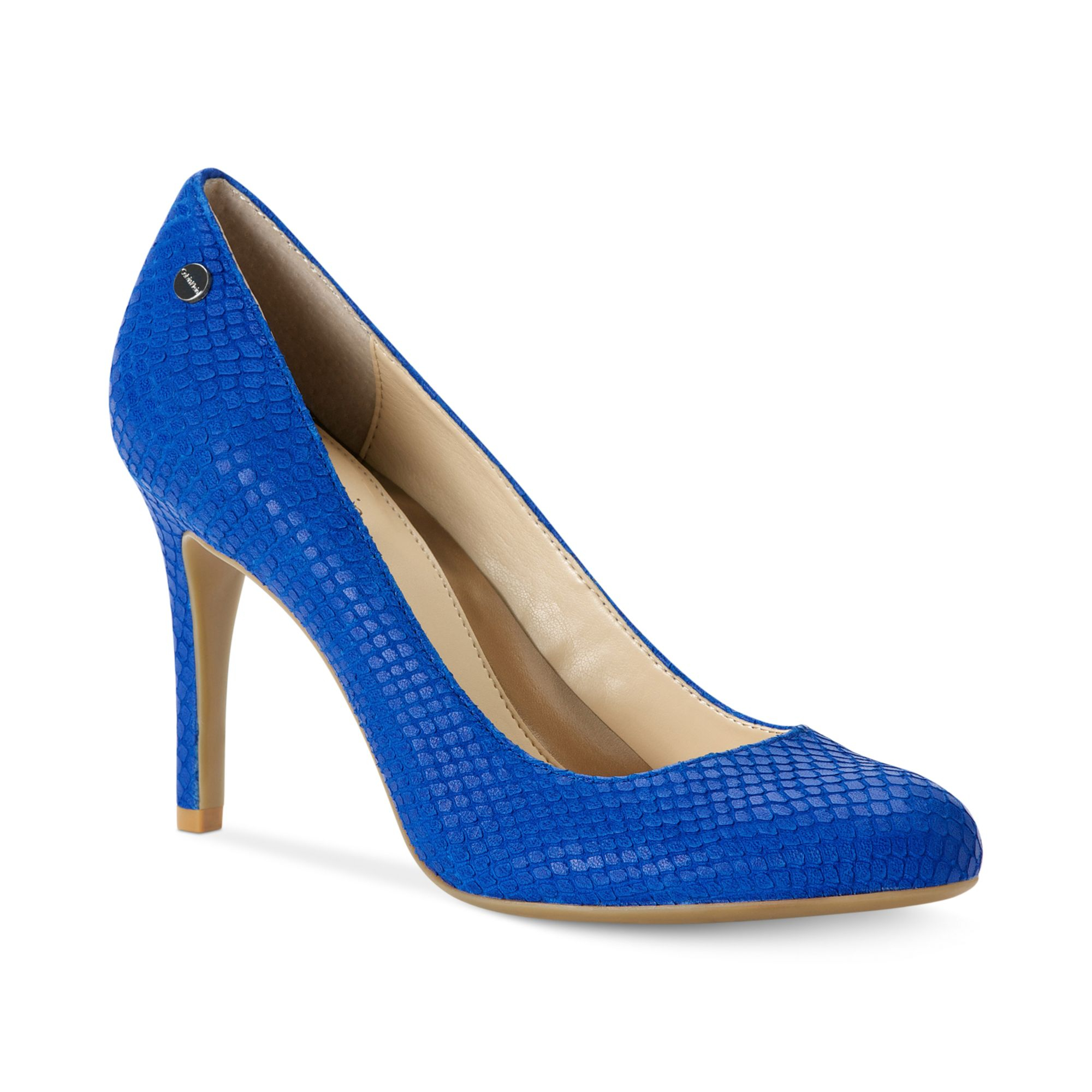 Calvin Klein Womens Lana Pumps in Blue Snake (Blue) Lyst