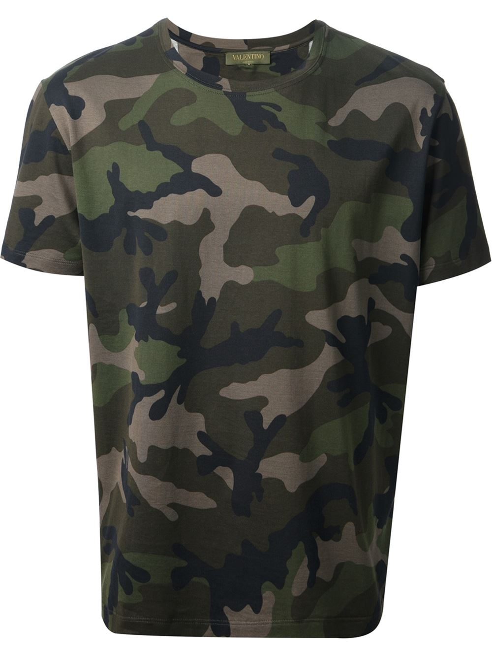 Valentino Camouflage Tshirt in Green for Men | Lyst