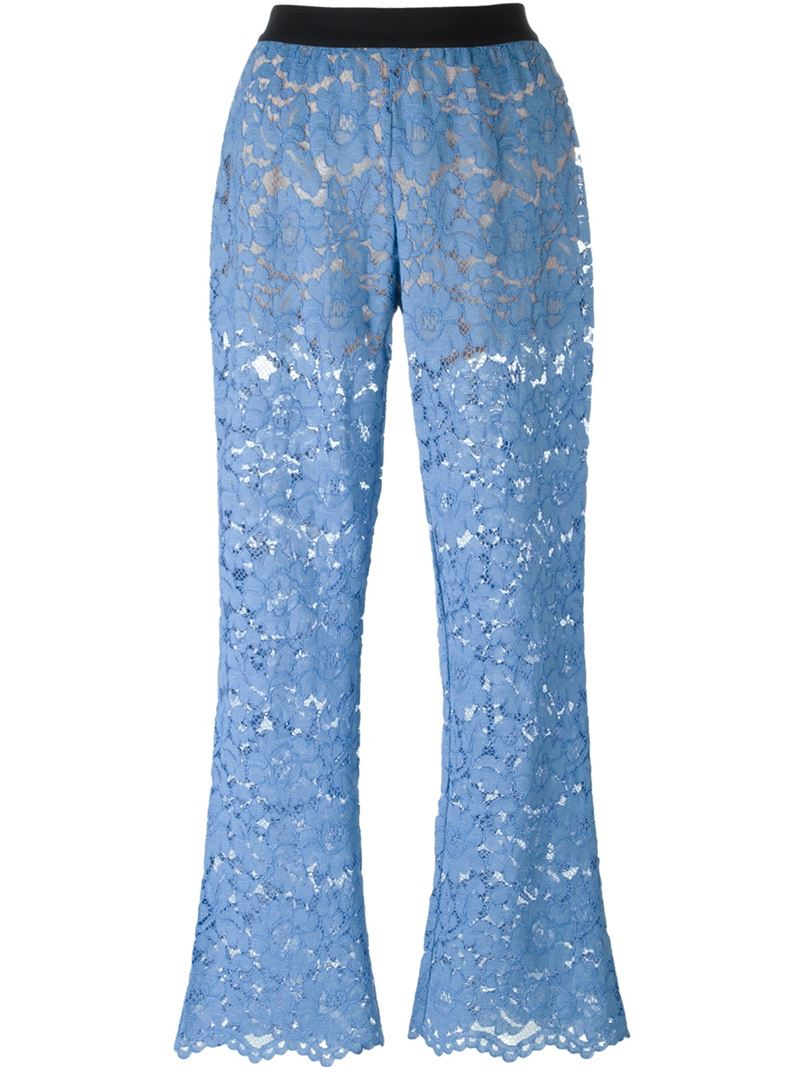 Blue lace pants Clearance