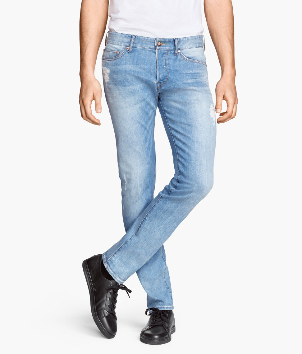 h&m mens slim low waist jeans