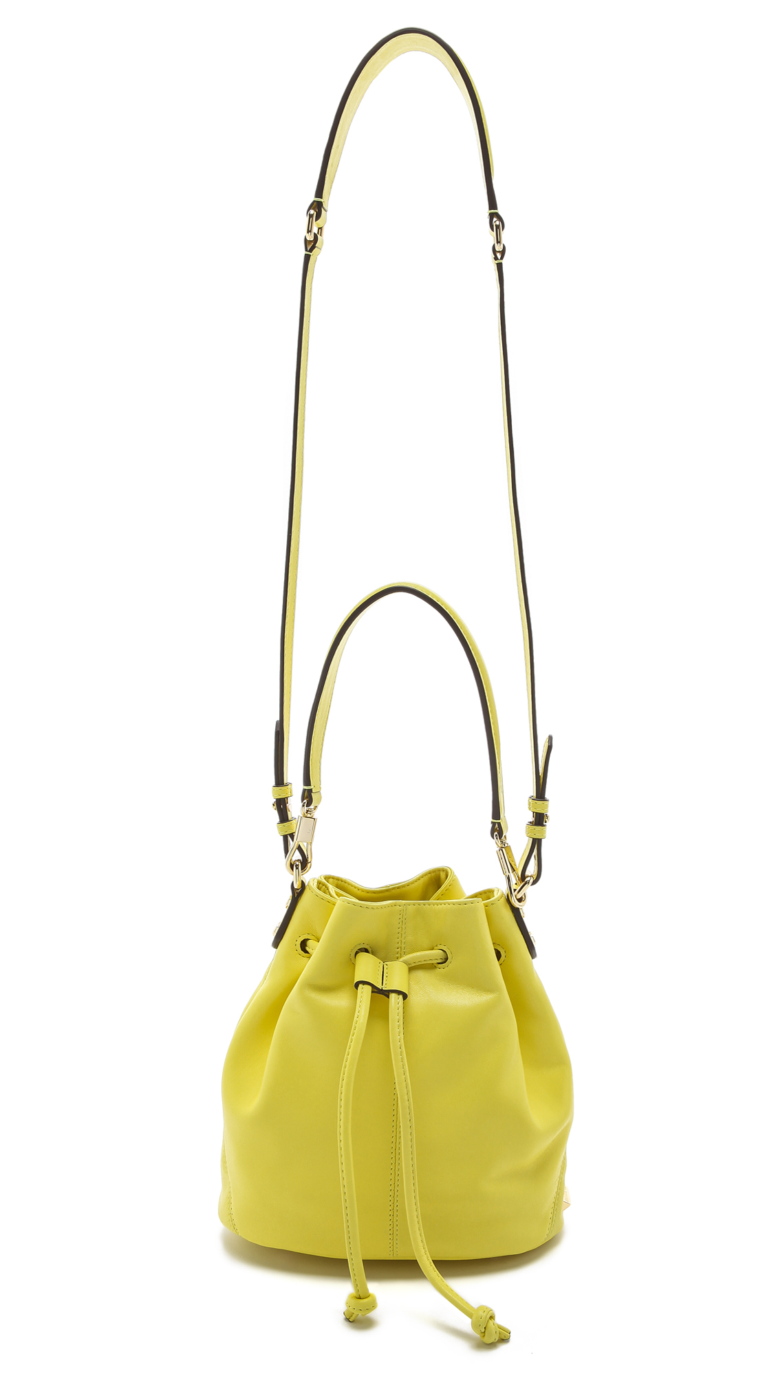 yellow bucket purse