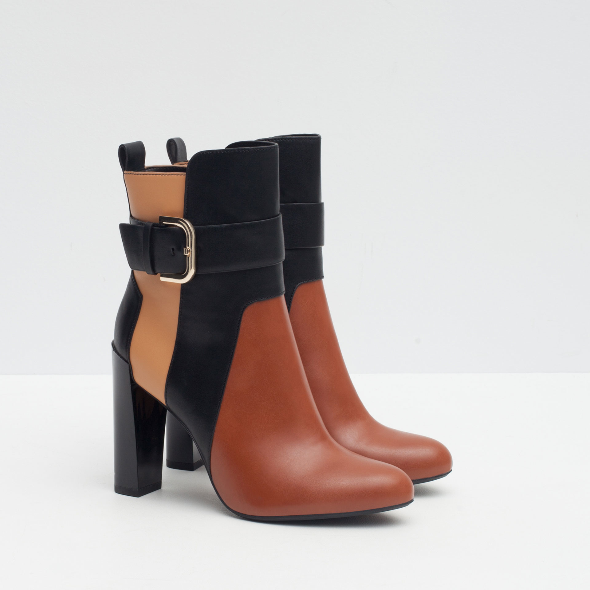 zara zipper booties