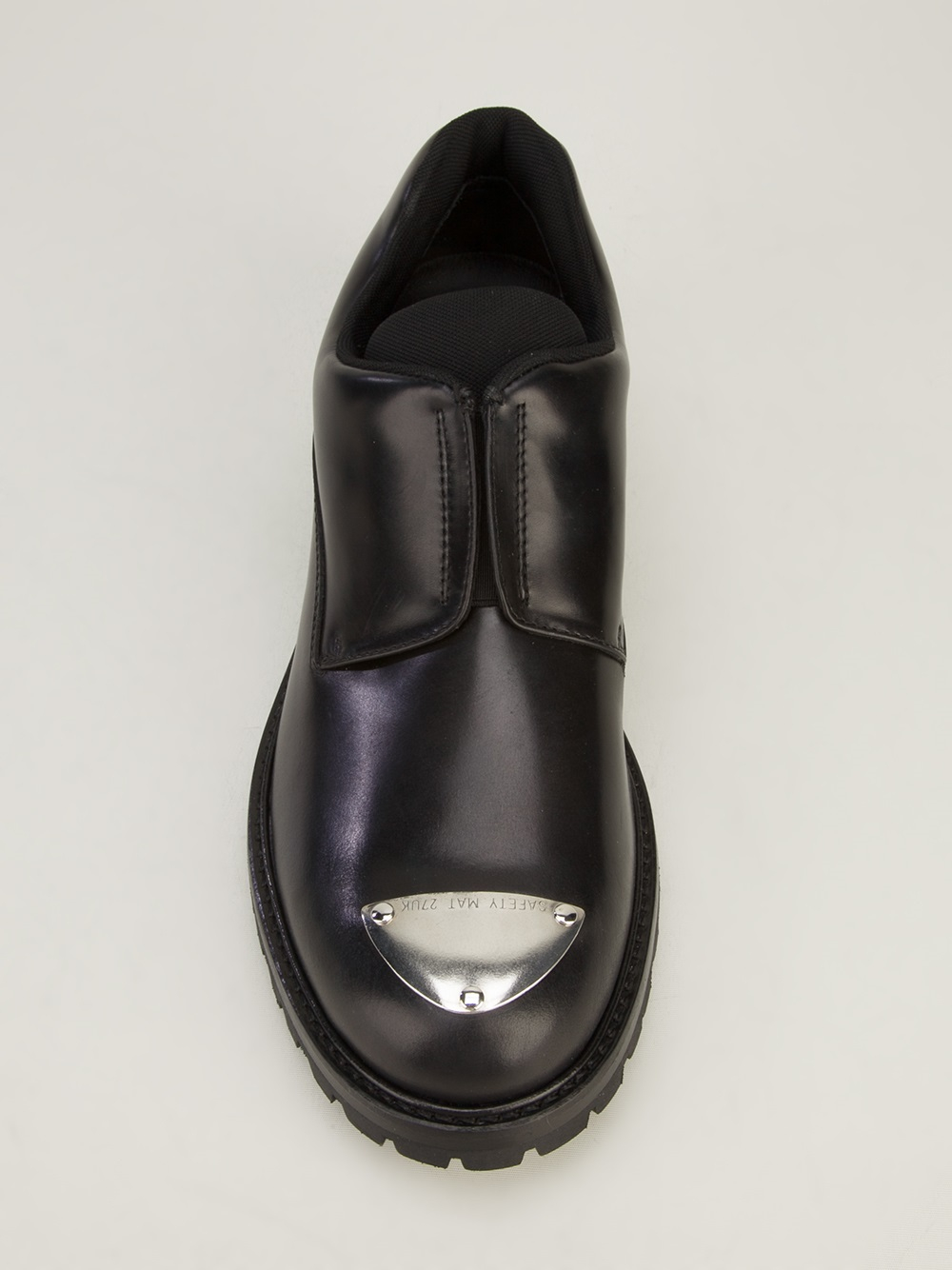 Neil Barrett Metal Toe Cap Shoe in Black for Men - Lyst
