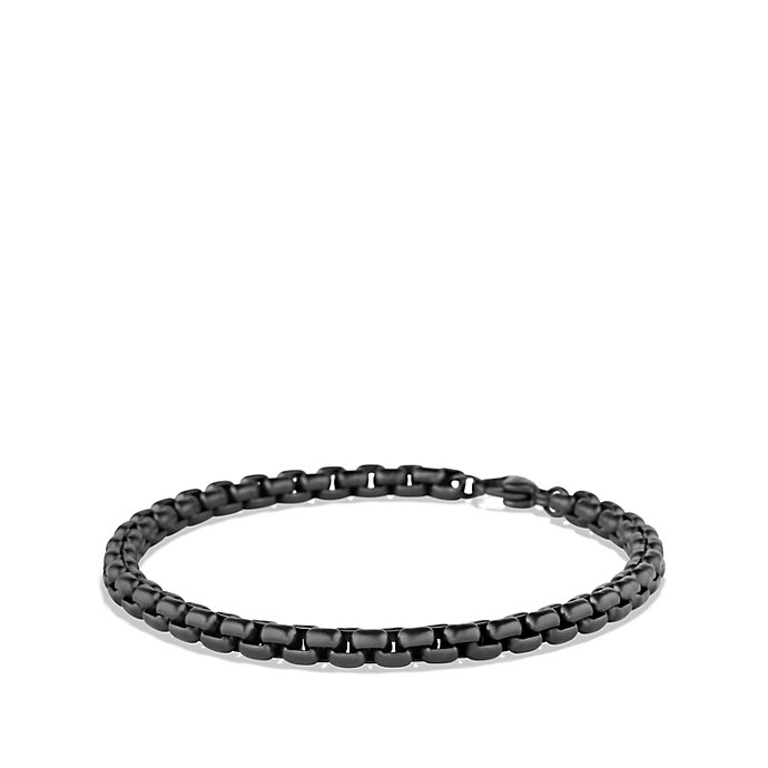 David yurman Box Chain Bracelet,5mm in Black for Men | Lyst