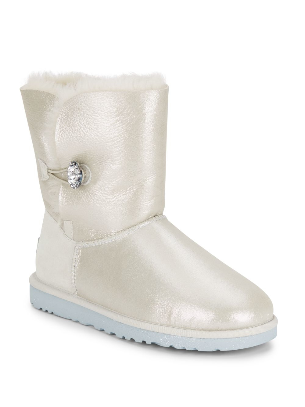 uggs silver metallic boots