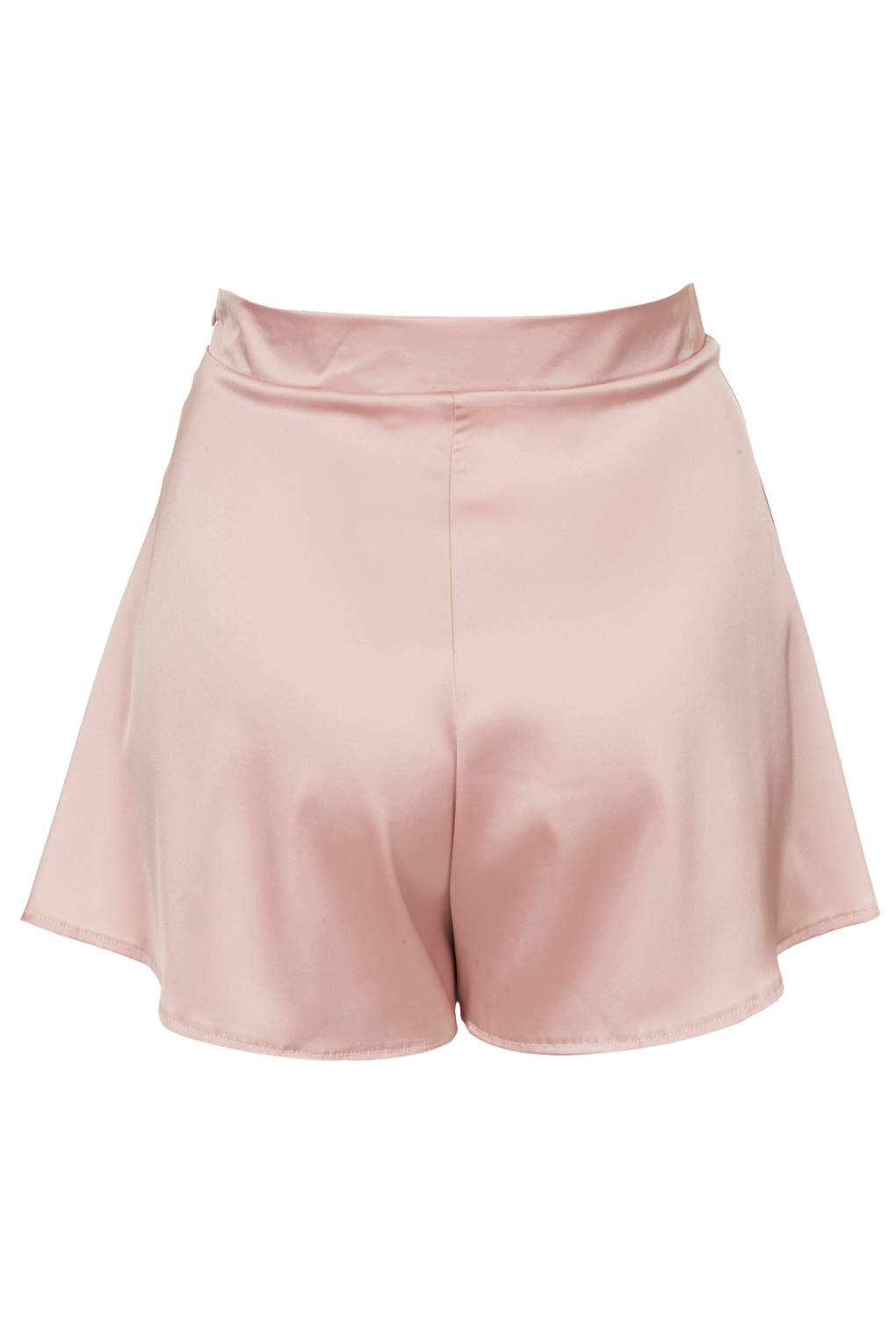 satin high waisted shorts