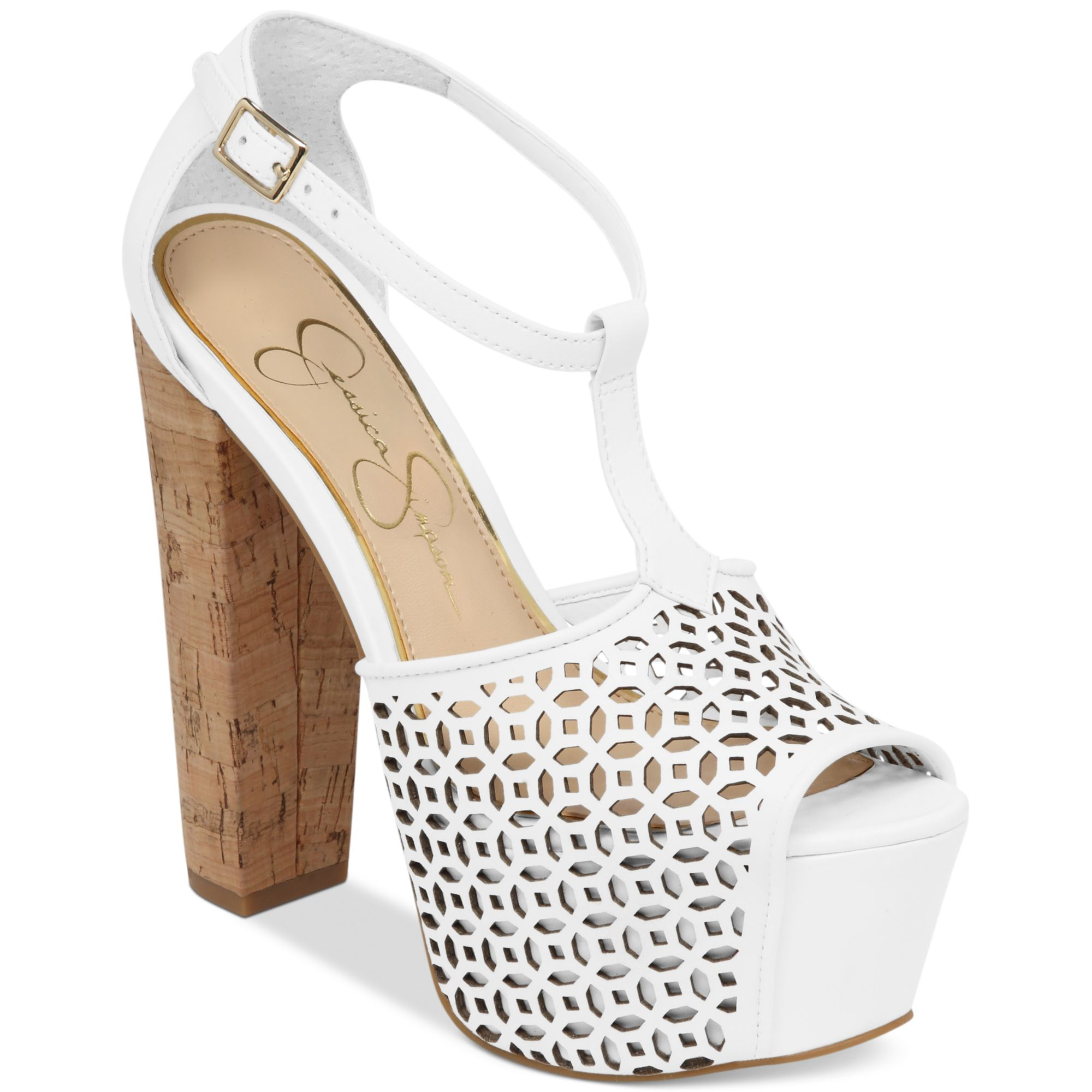 white jessica simpson pumps