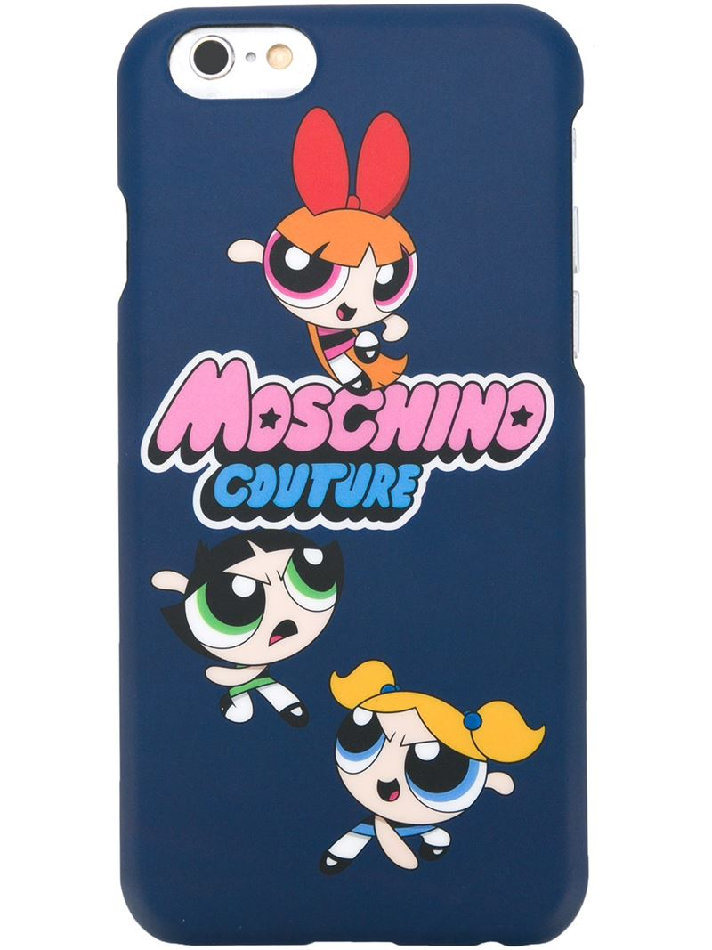 Moschino 'powerpuff Girls' Iphone 6/6s Case in Black Lyst