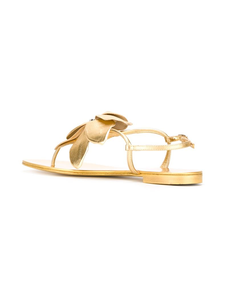 giuseppe zanotti flower sandals