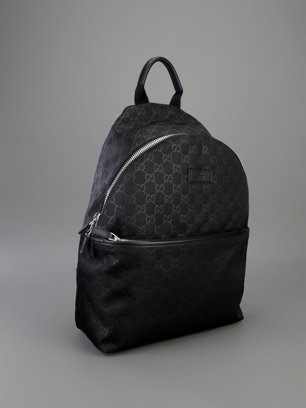 Gucci Embossed Monogram Backpack in Black - Lyst