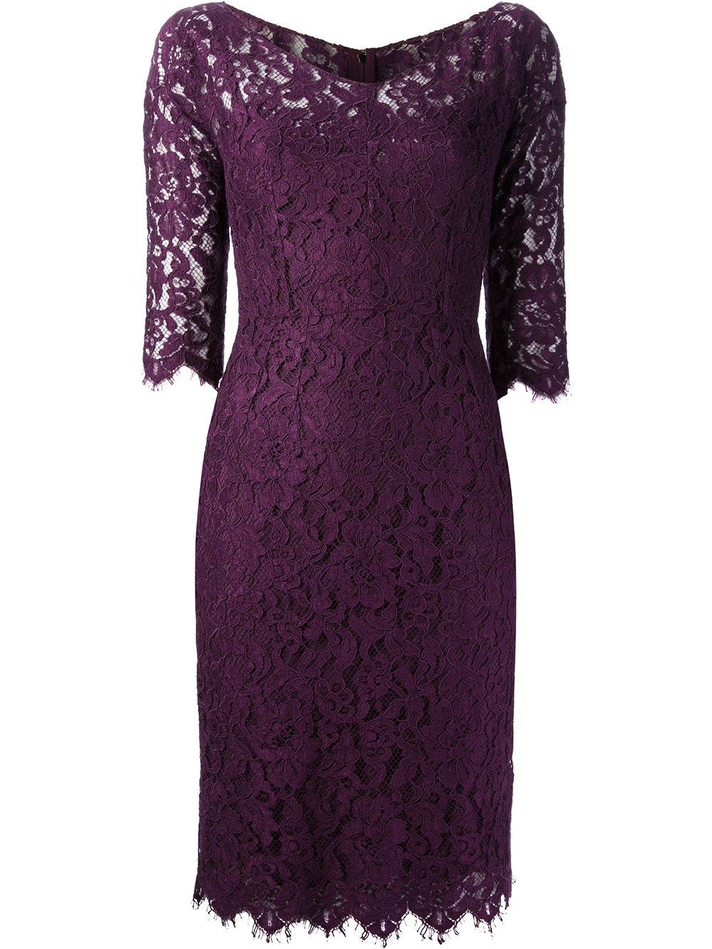 Dolce & Gabbana Lace Dress in Pink & Purple (Purple) - Lyst
