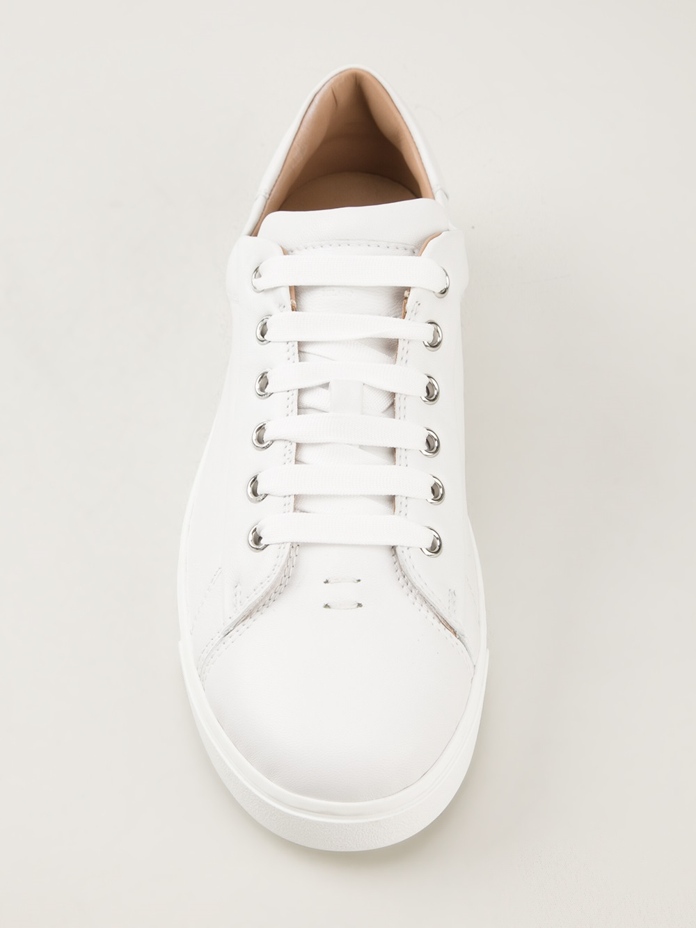white smart sneakers