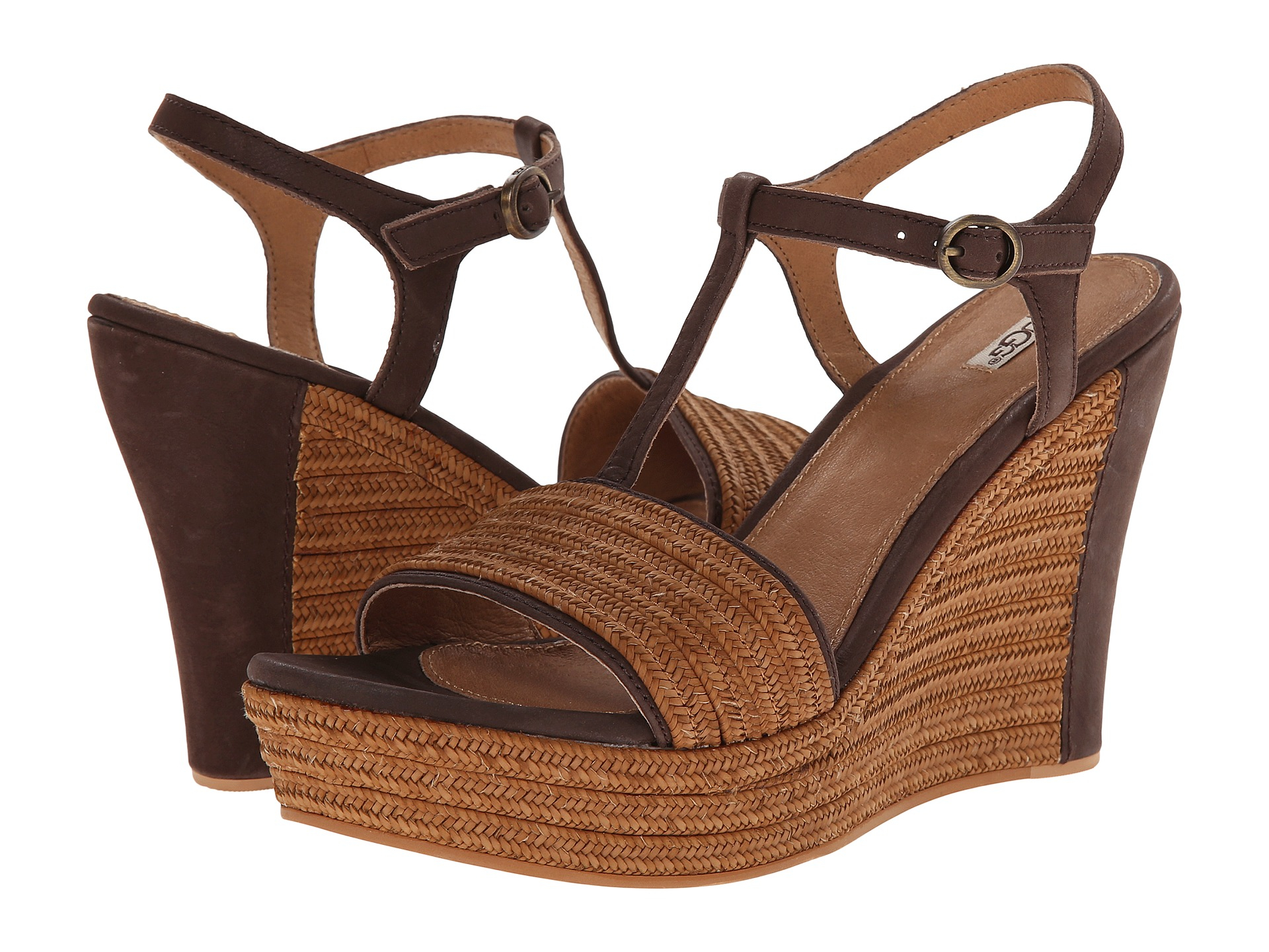 platform ugg slippers brown
