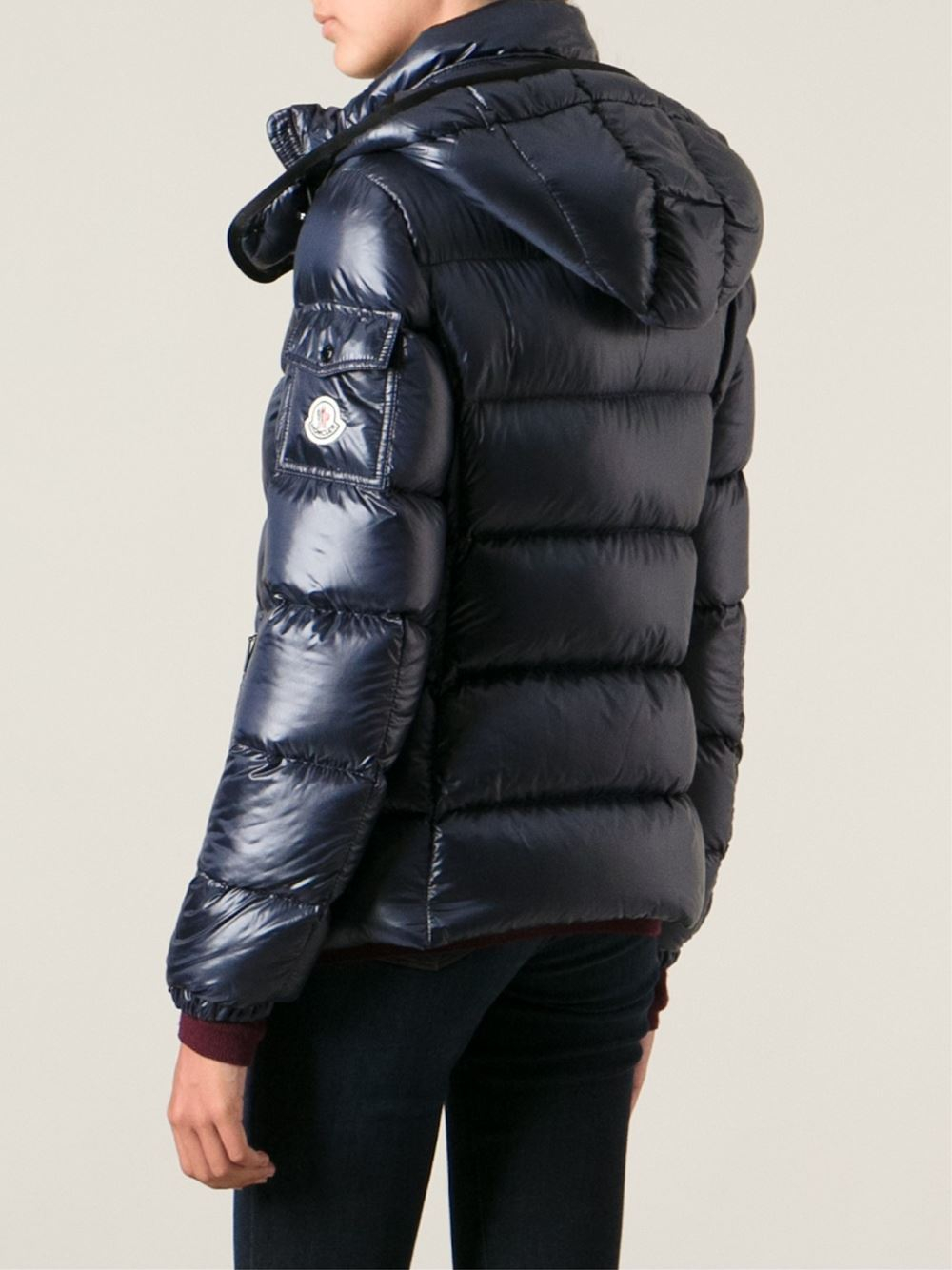 Moncler 'Berre' Padded Jacket in Blue - Lyst