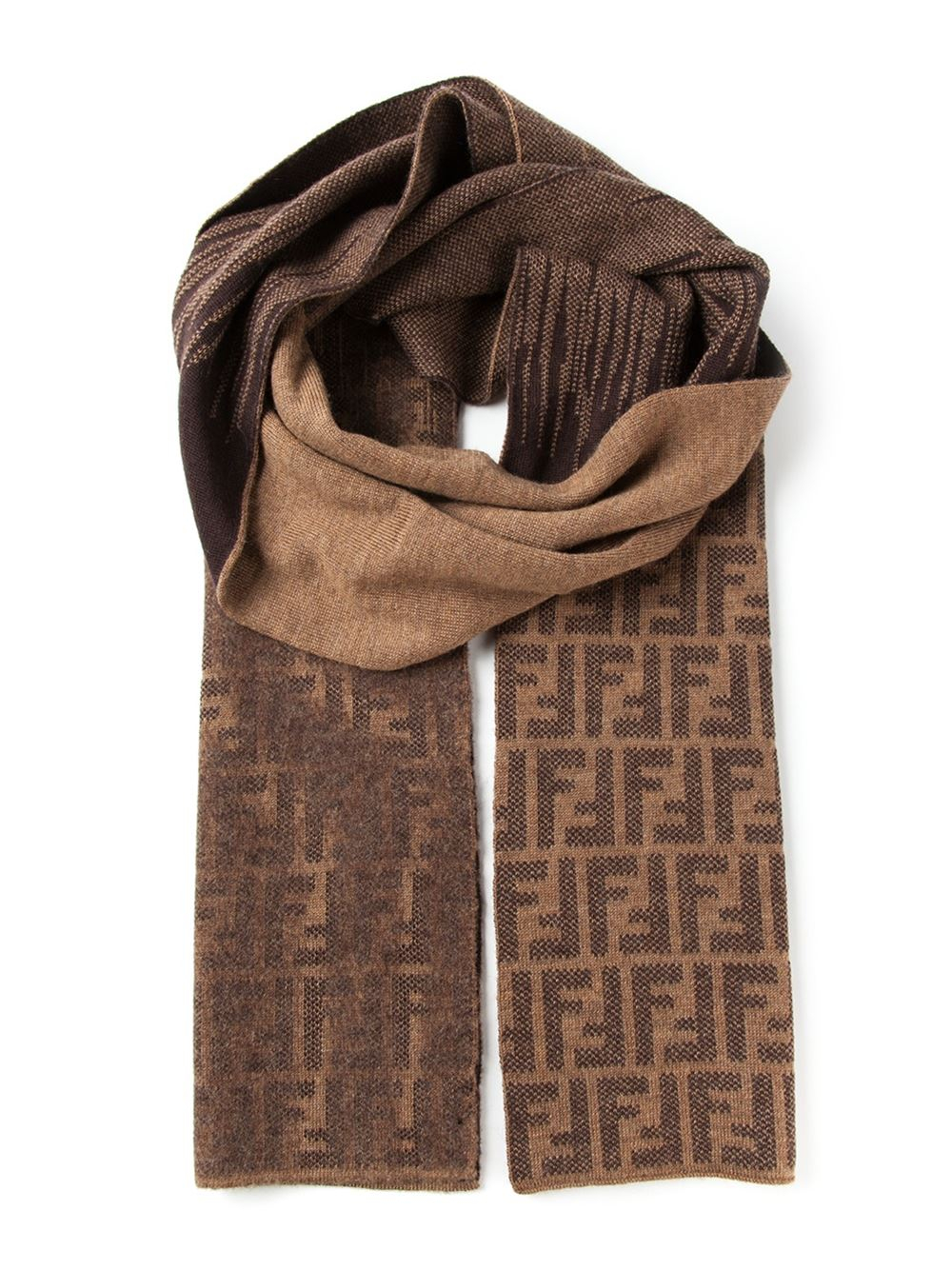 fendi brown scarf
