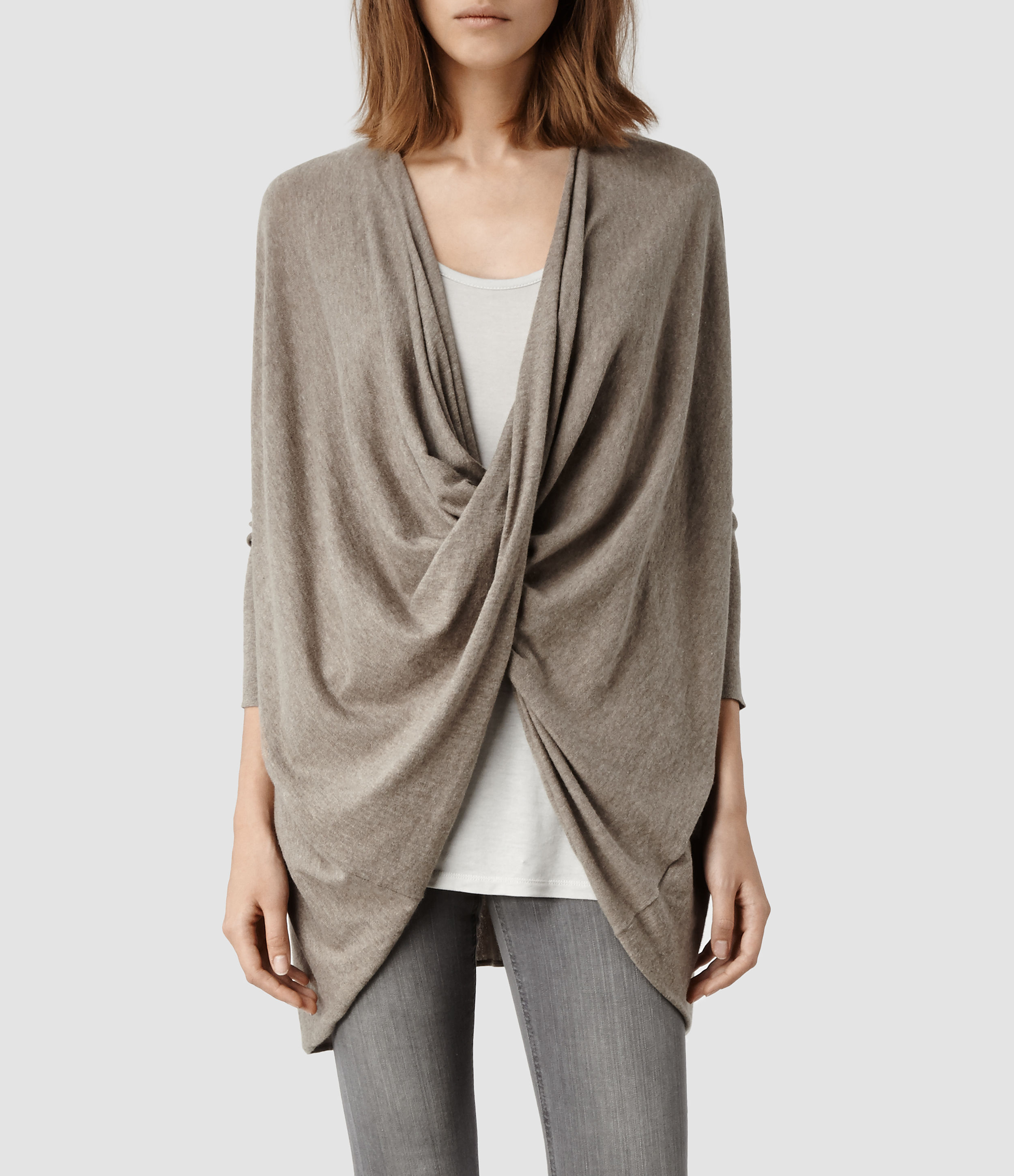 grey shrug cardigan