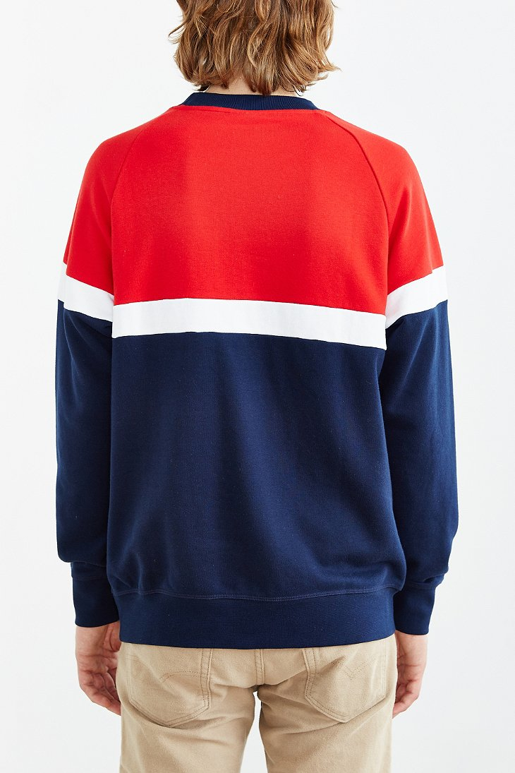 adidas Originals Itasca Crew Neck Sweatshirt in Navy (Blue) for Men - Lyst