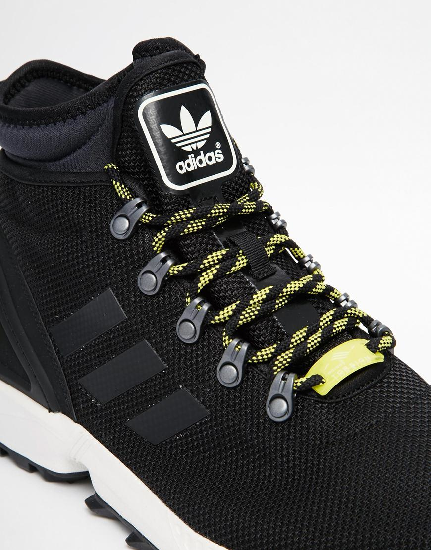 mens black adidas flux trainers