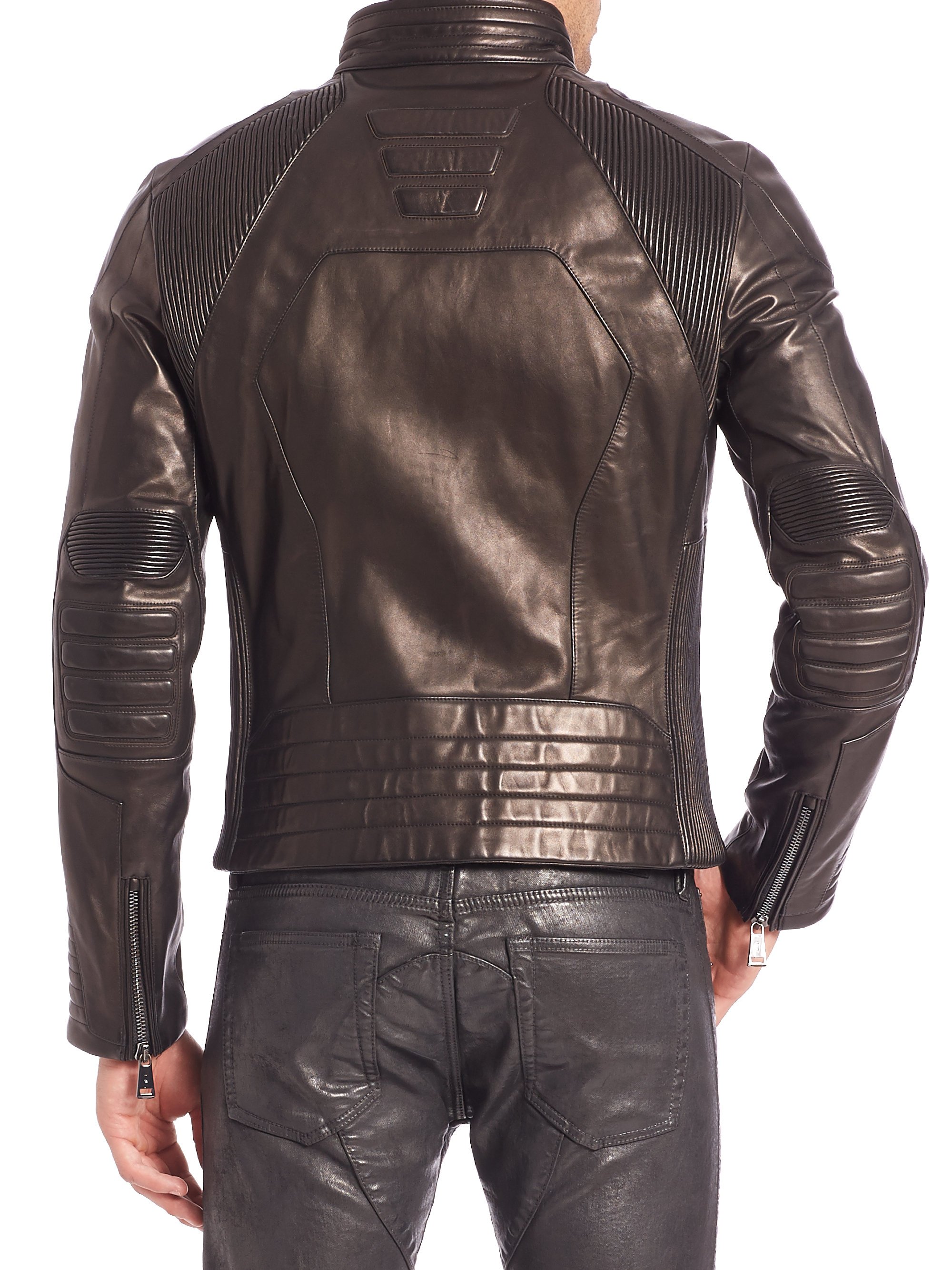 Lyst - Ralph Lauren Black Label Leather Biker Jacket in Black for Men