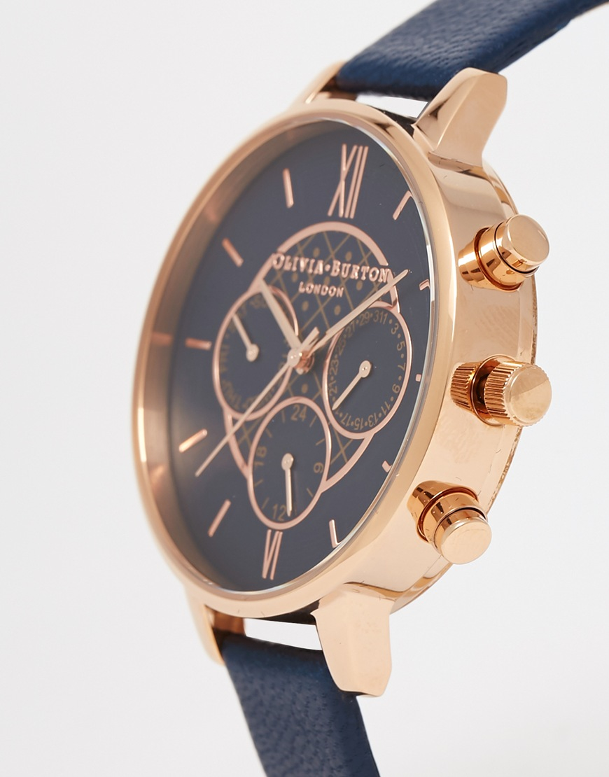 olivia burton chronograph watch