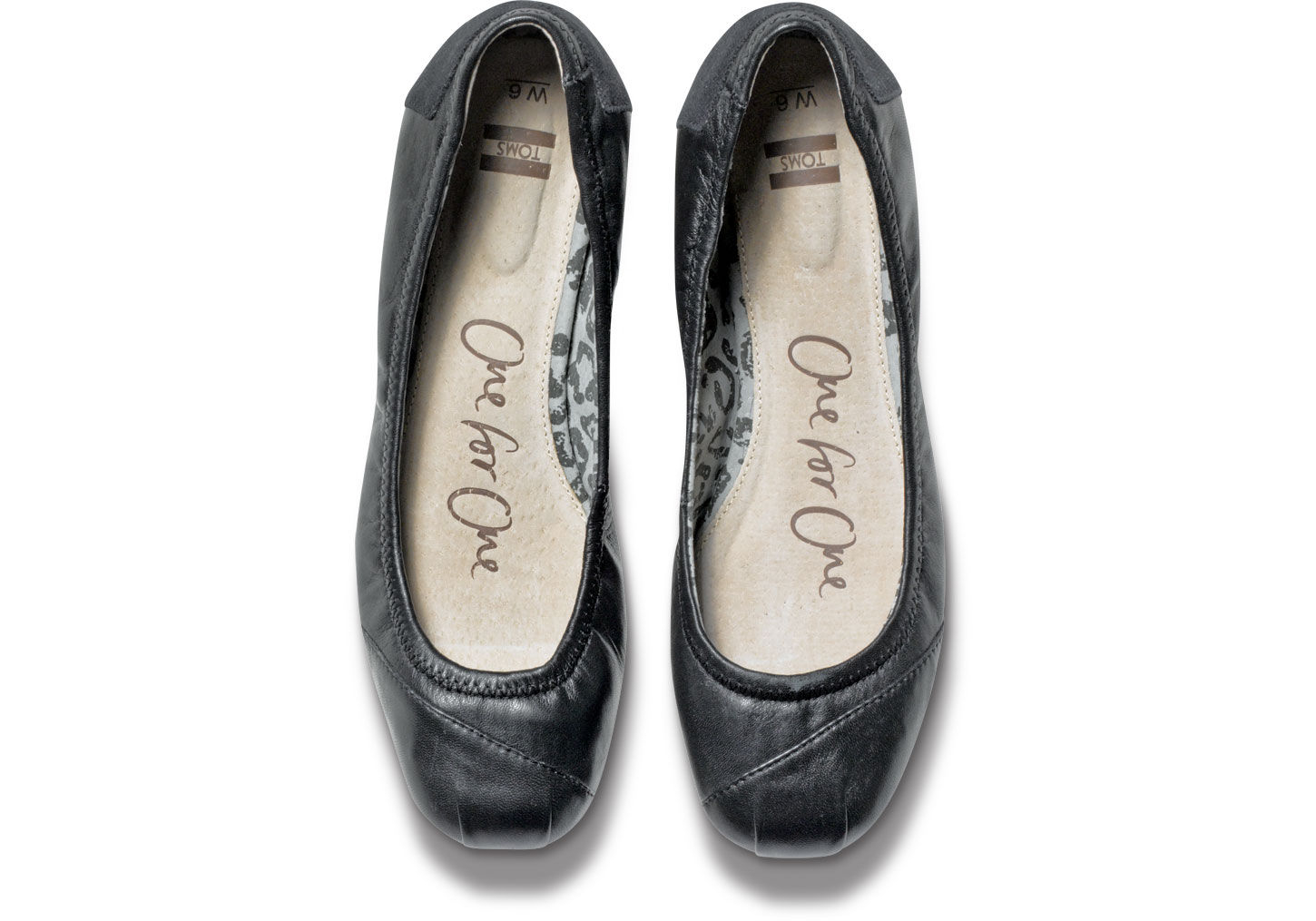 womens black leather ballet flats