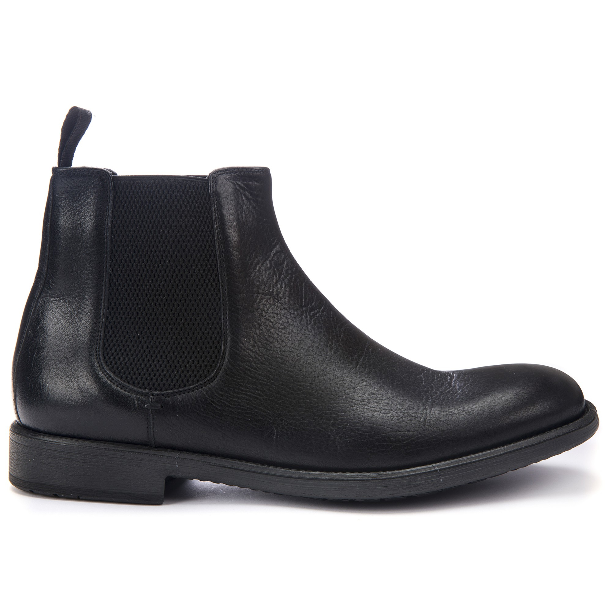 Geox Jaylon Leather Chelsea Boots in Black for Men | Lyst