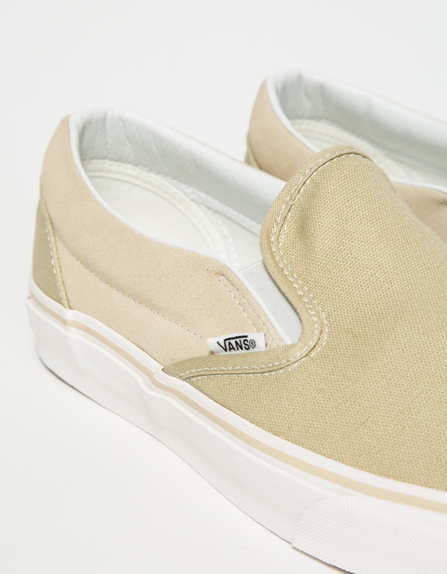 vans canvas suede slip on