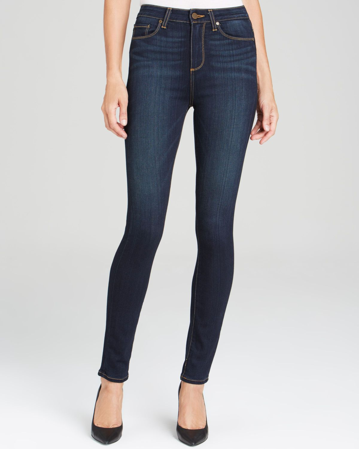 Paige Jeans - Margot Super High Rise Ultra Skinny In Armstrong in Blue ...
