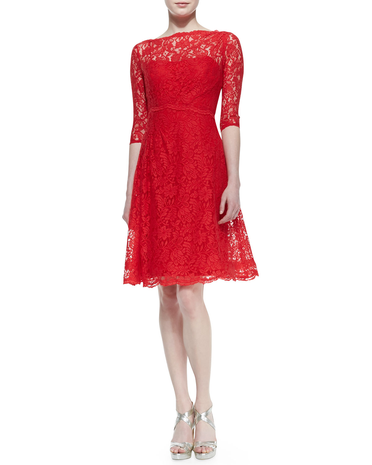 teri jon red dress