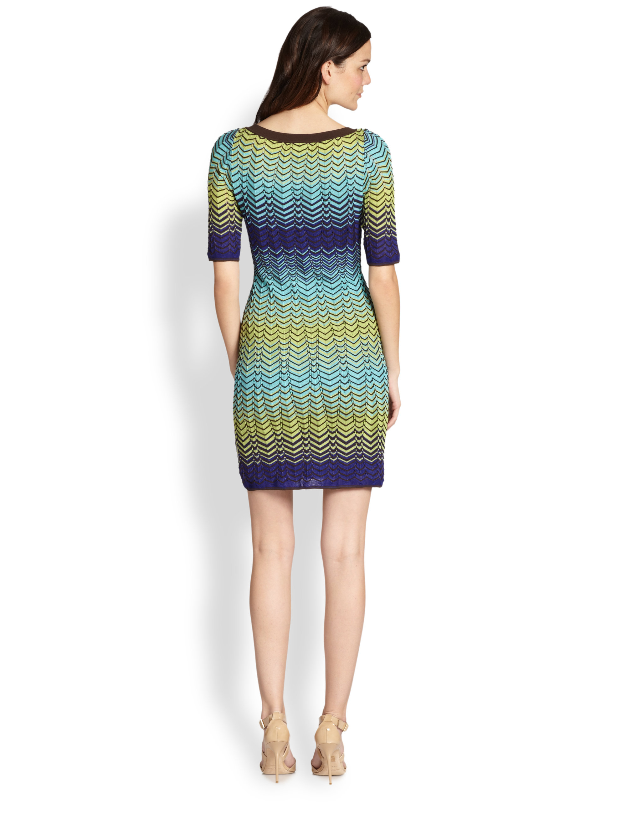 M Missoni Zigzag Knit Dress | Lyst