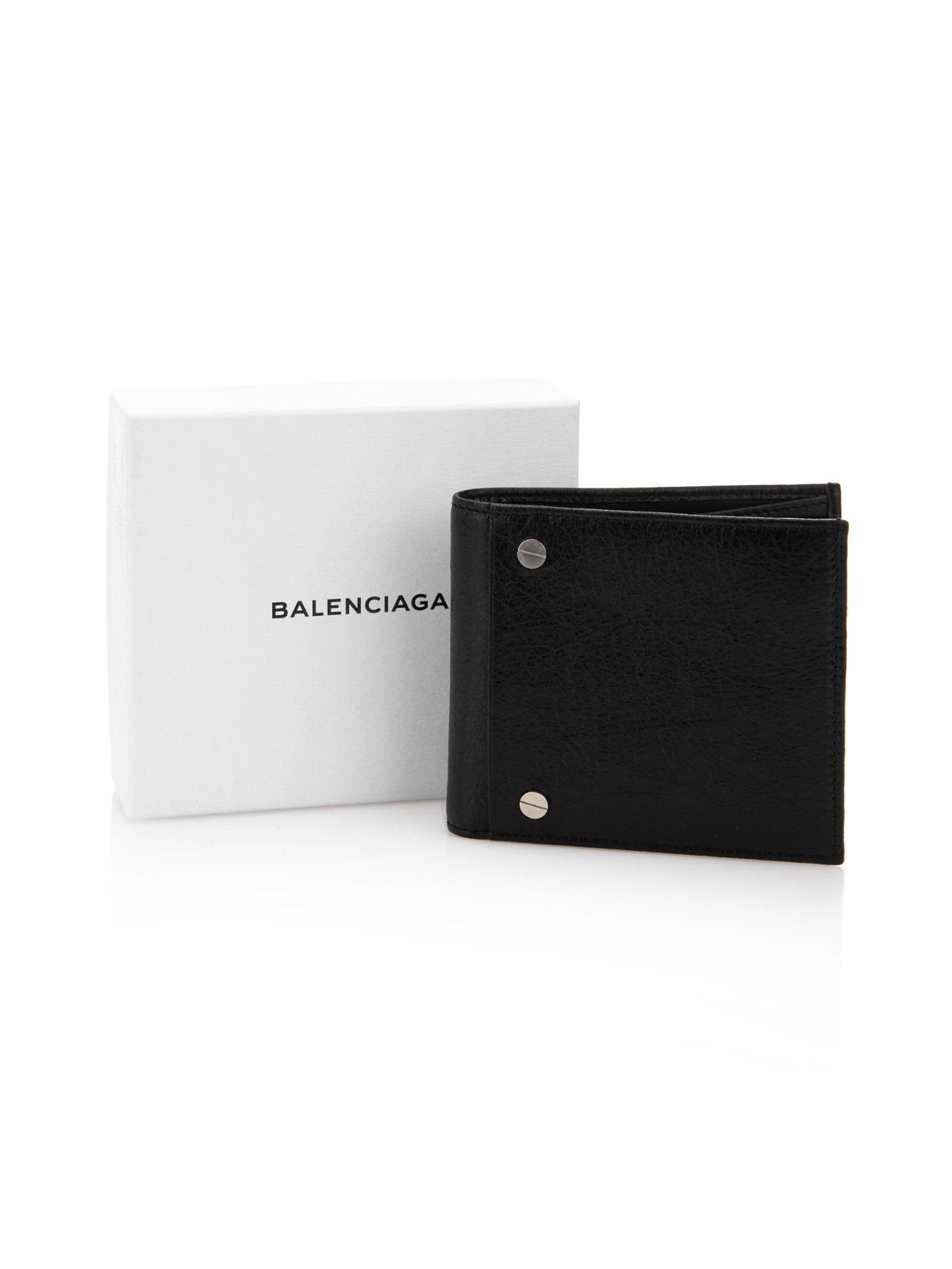 Balenciaga Arena Leather Wallet in Black for | Lyst