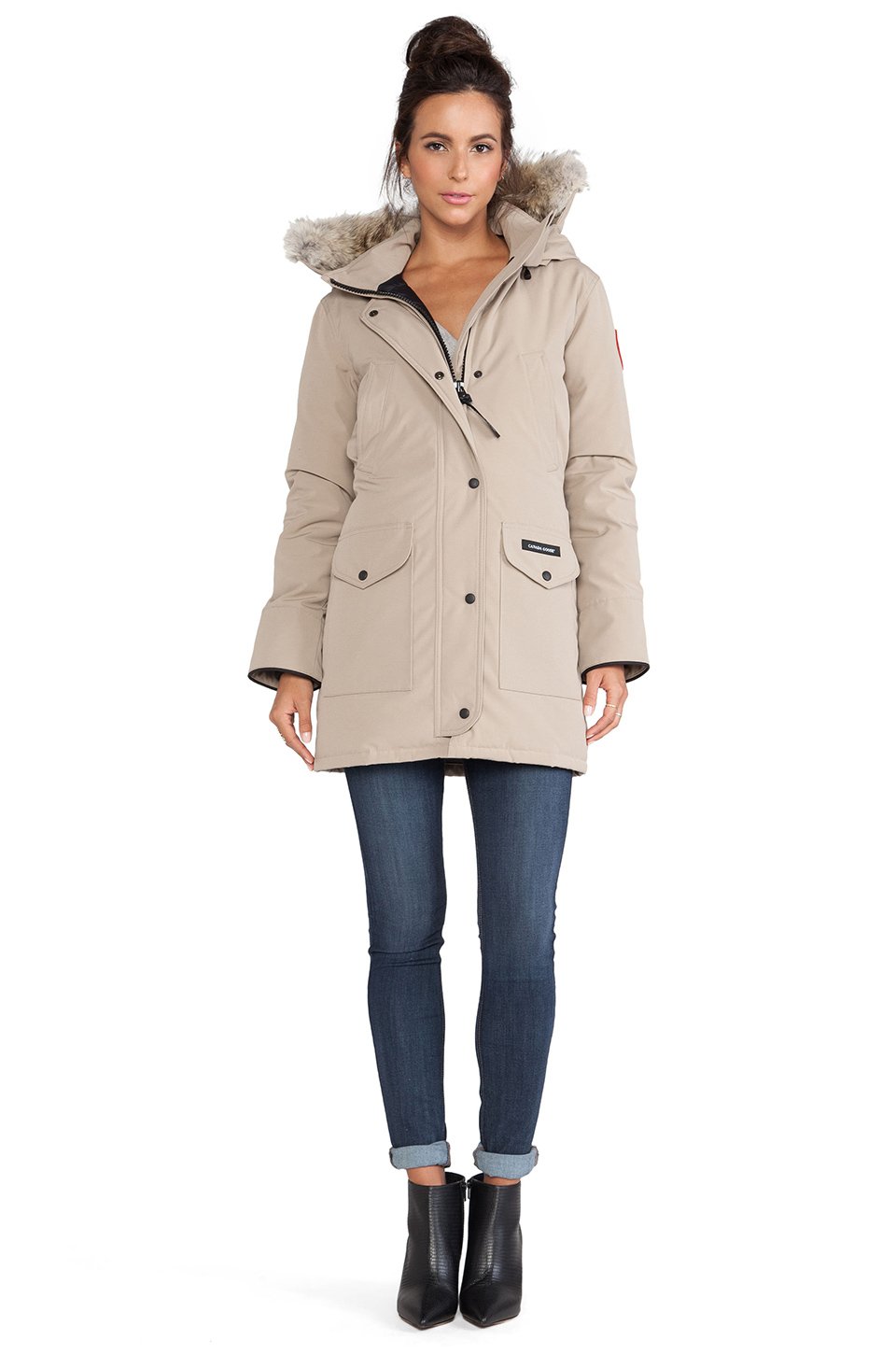 beige canada goose trillium parka beige canada goose trillium parka