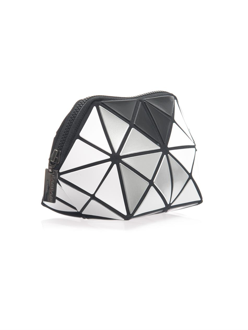 Bao Bao Issey Miyake Lucent Prism Makeup Bag in Gray | Lyst