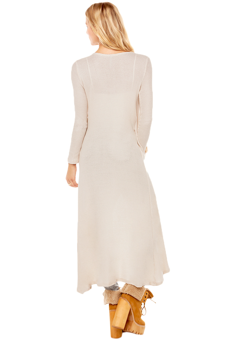 Floor Length Knit Cardigan