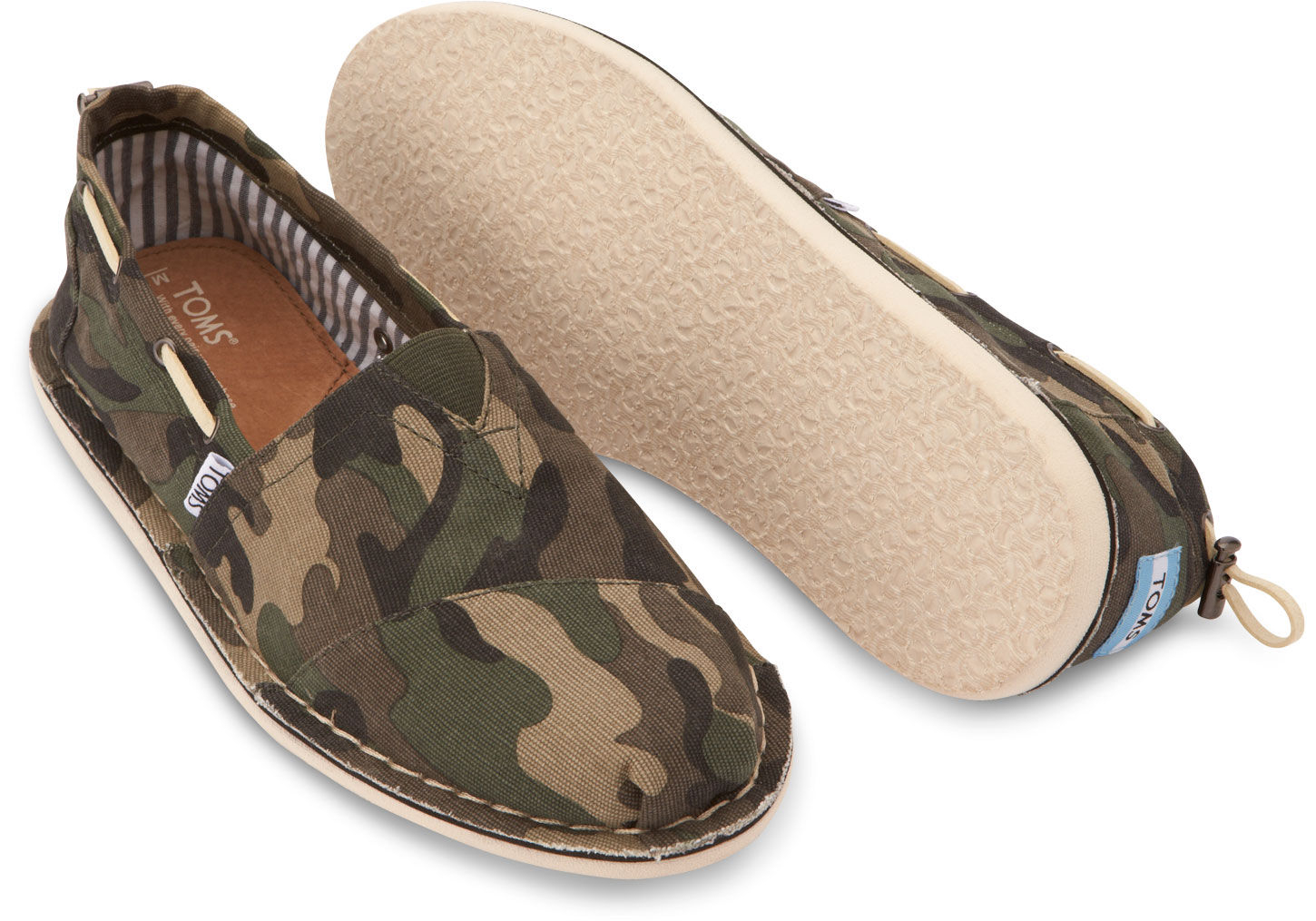 TOMS Washed Camo Mens Biminis in Army Green (Natural) for Men - Lyst