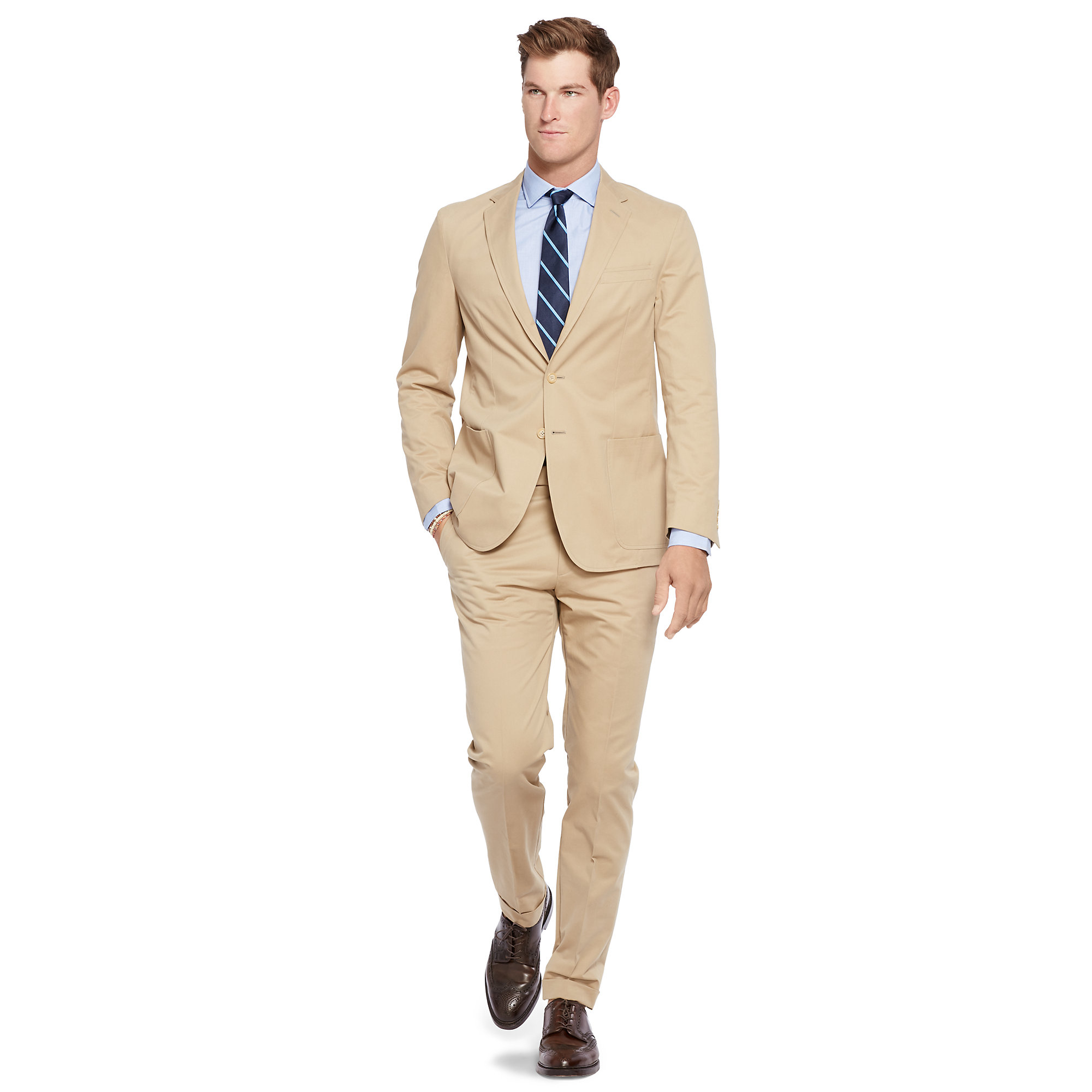 Ralph lauren khaki suit Clearance
