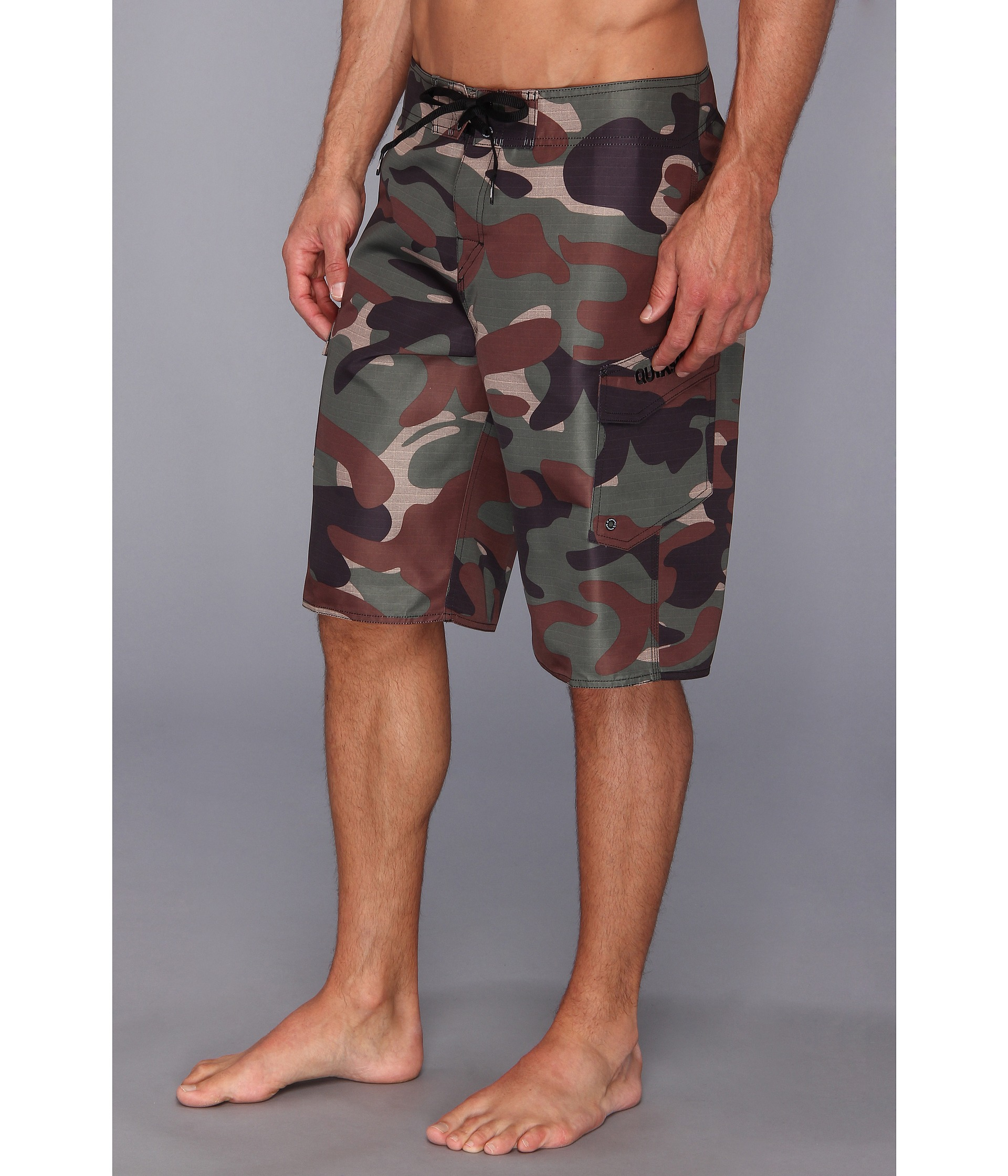 Lyst Quiksilver Manic Camo Boardshort in Green for Men