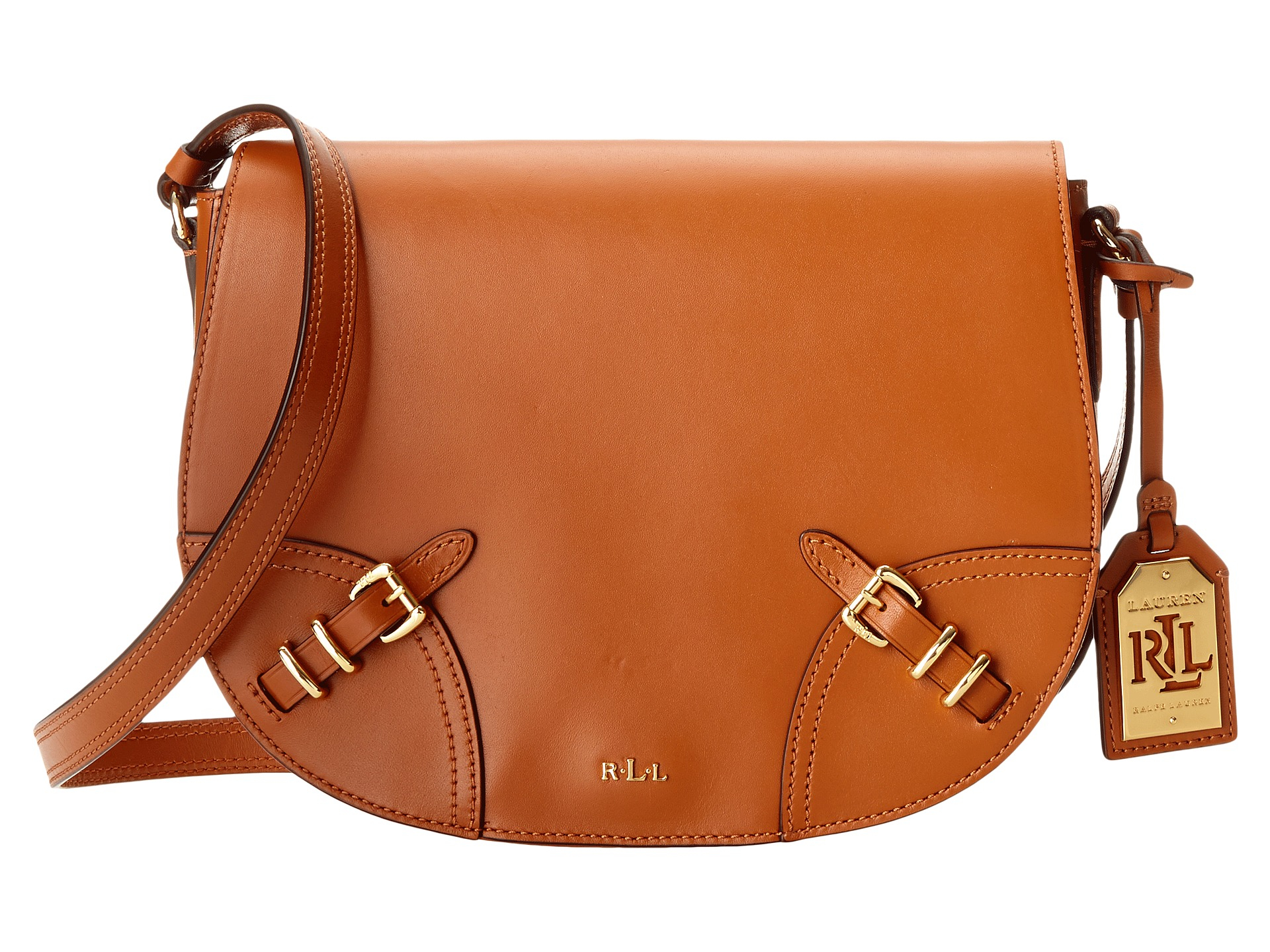 Lauren by Ralph Lauren Lauren Saddle Bag in Brown | Lyst