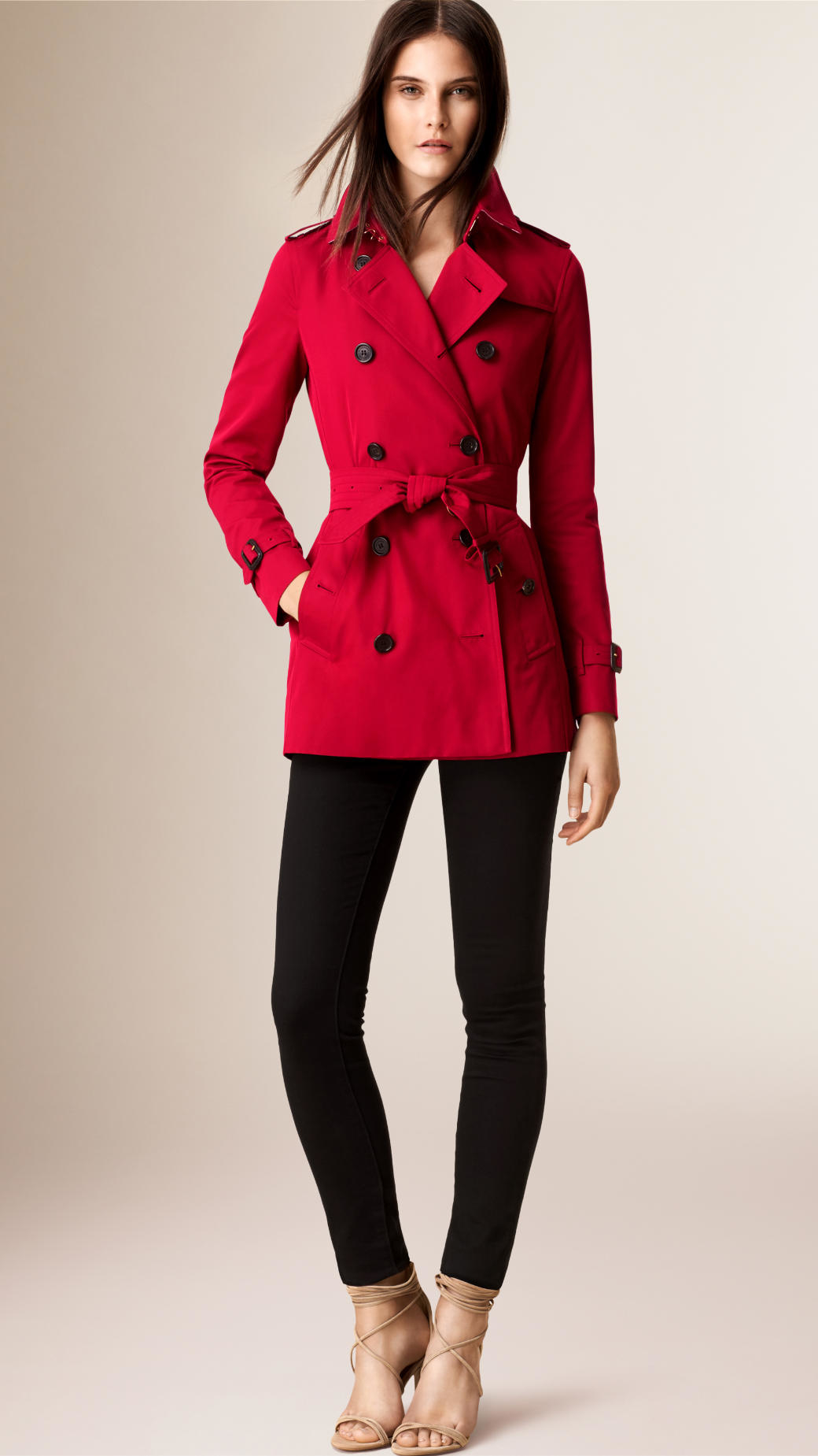 Burberry Cotton The - Mid-length Coat in - Lyst