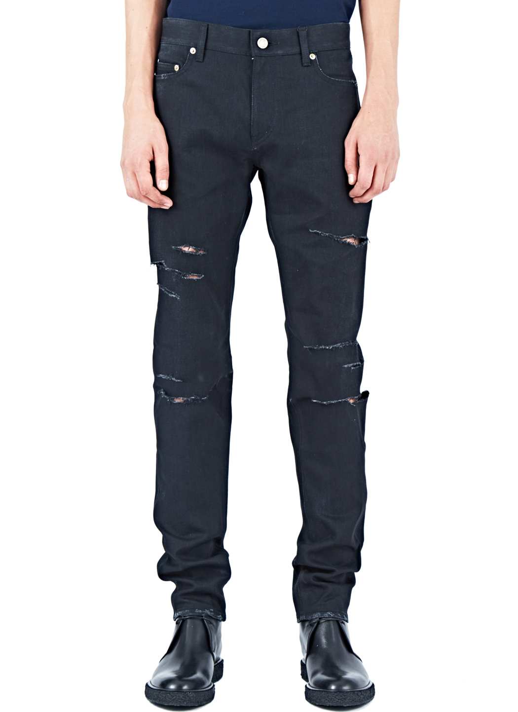 saint laurent trash denim