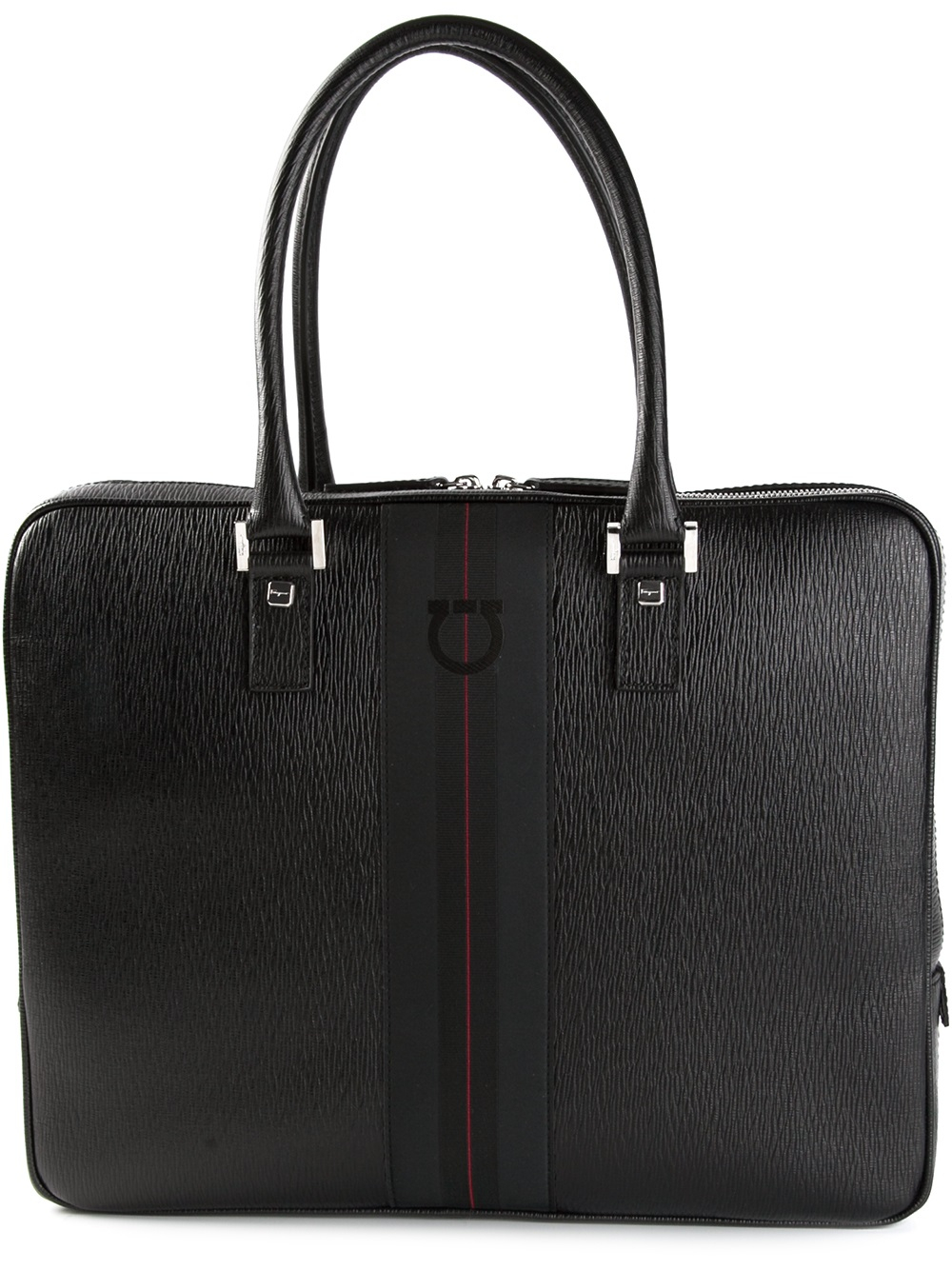 Lyst Ferragamo Branded Laptop Bag in Black for Men