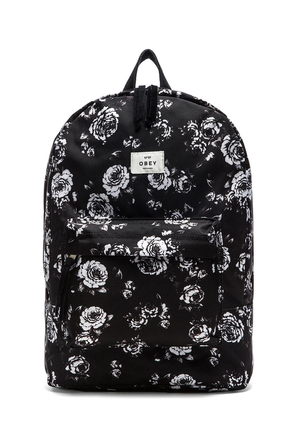 Obey Outsider Backpack in Black (Black Multi) | Lyst