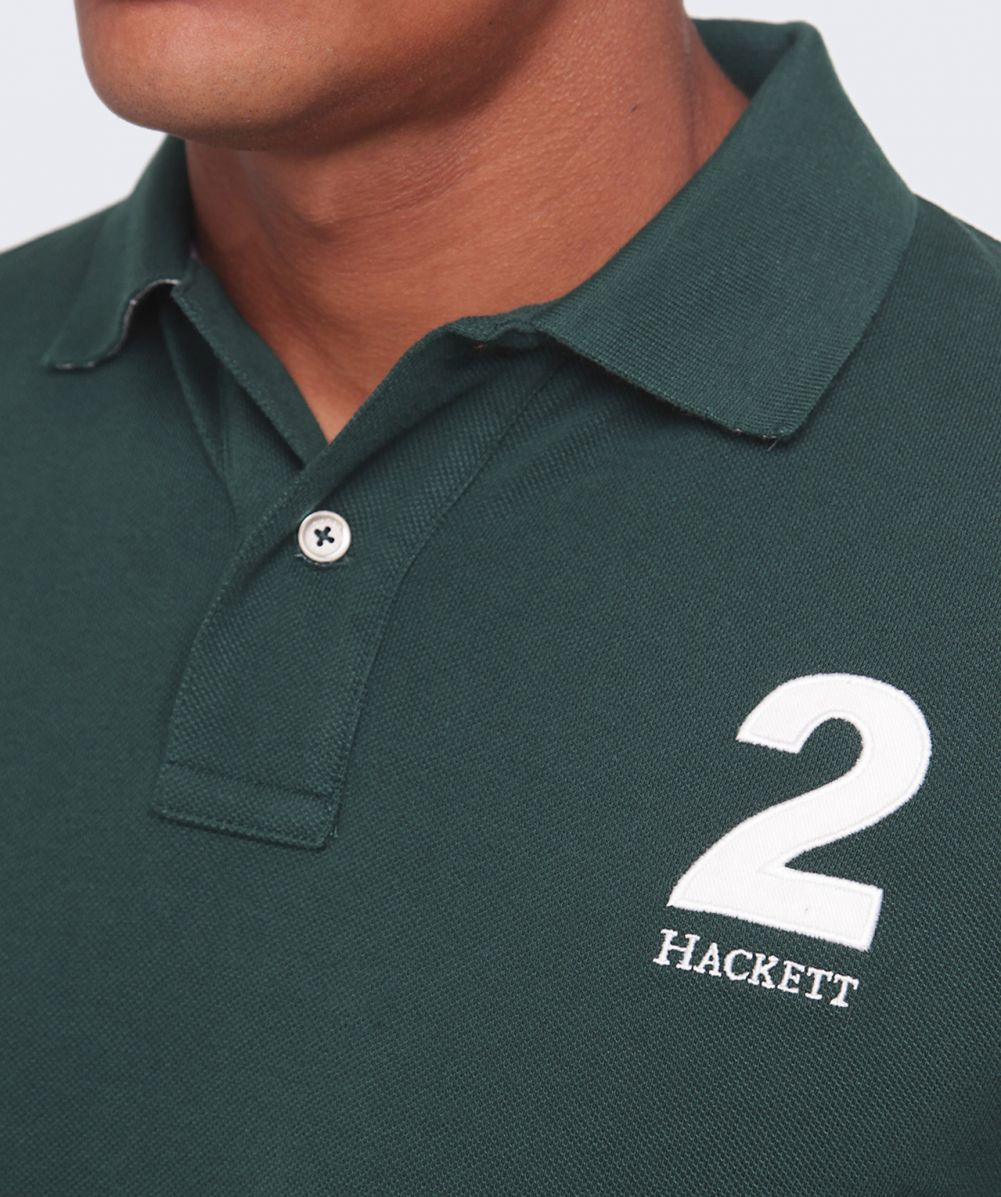 Lyst - Hackett Tailored Fit Number Polo Shirt in Green for Men