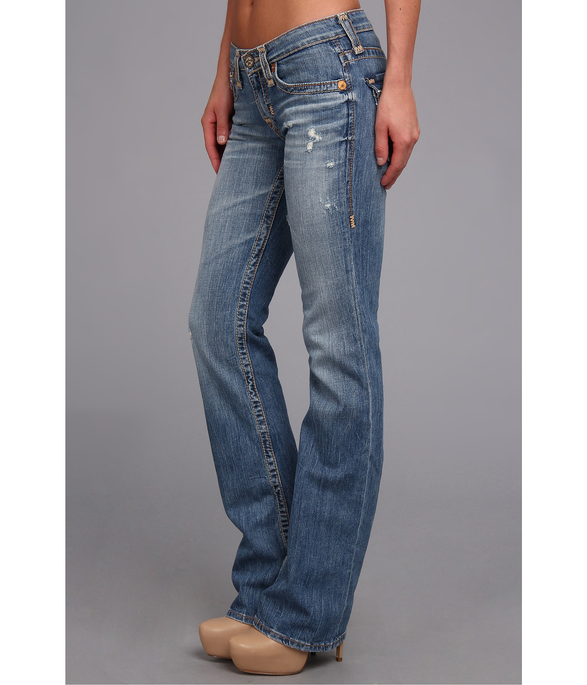 Big Star Remy Low Rise Boot Cut Jean In 16 Year Epic in Blue | Lyst