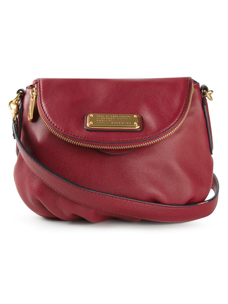 Classic q leather handbag Marc by Marc Jacobs Brown in Leather