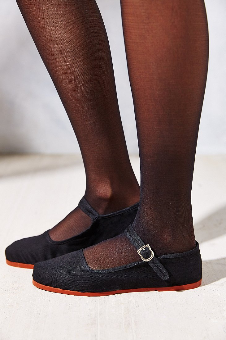 cotton mary janes
