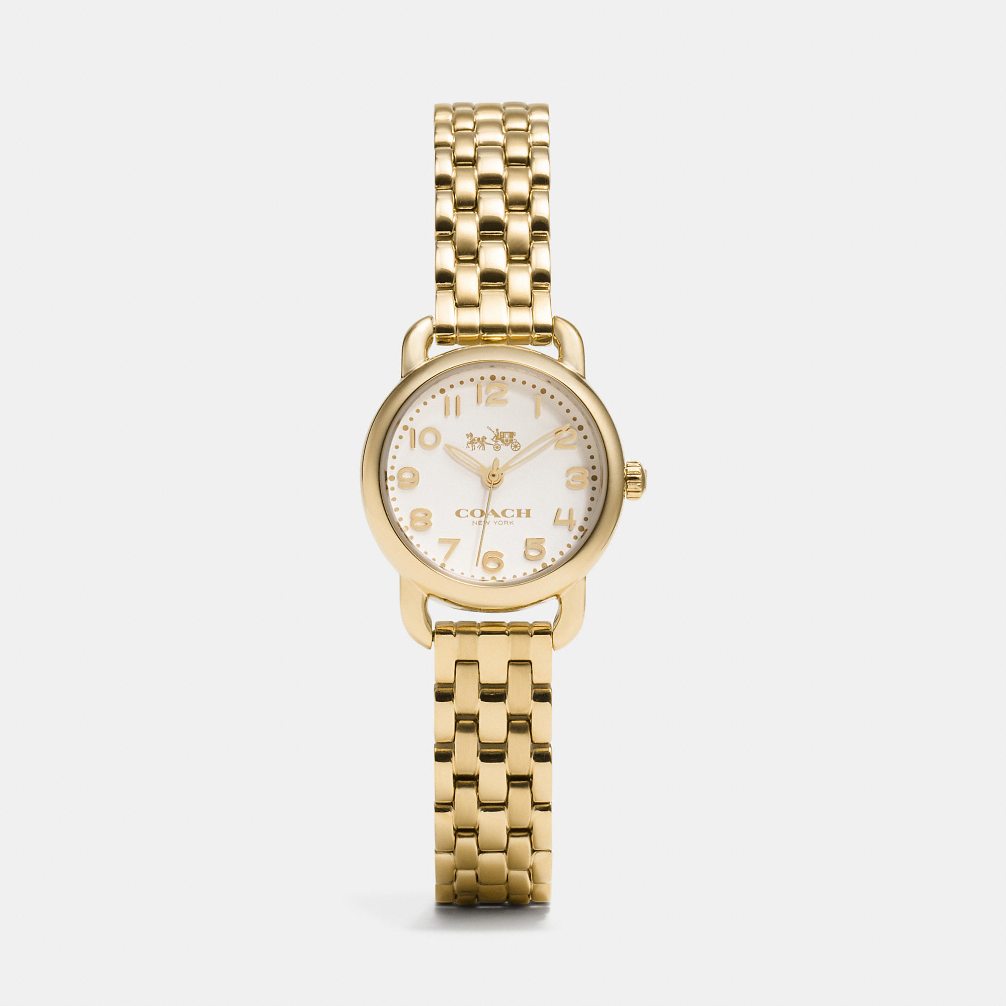 COACH Delancey 23mm Small Gold Plated Bracelet Watch in Metallic Lyst