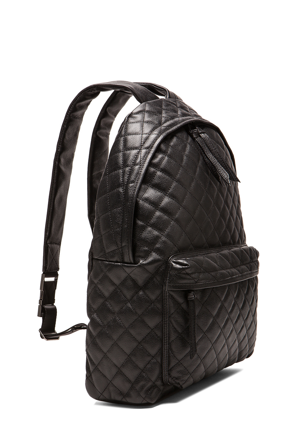 Lyst - Stampd Mens Quilted Leather Backpack in Black